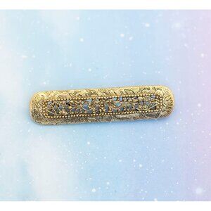 Vintage Victorian Golden Capsule Brooch | J25